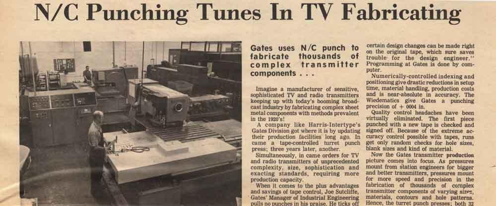 The FABRICATOR magazine article from 1972