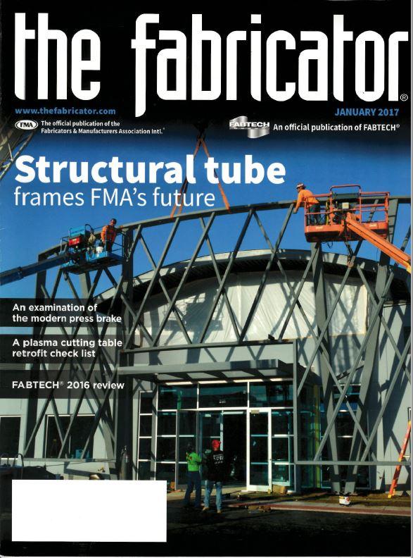 This is the cover of The FABRICATOR from January 2017.