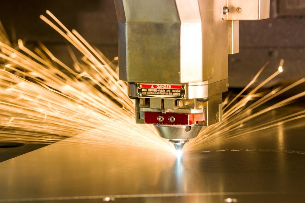 Metal, laser-cutting tool.