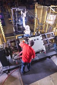 Inside of a custom metal fabrication shop