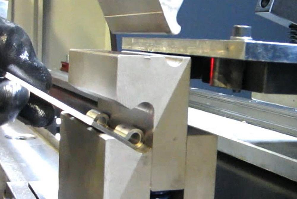 This customized tool forms a hinge.