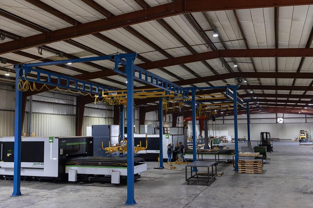 A metal manufacturing facility 