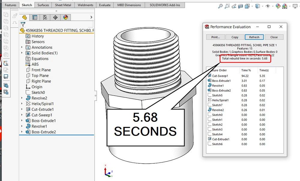 Cad Fit Example A review of tricks to reduce rebuild time in CAD modeling