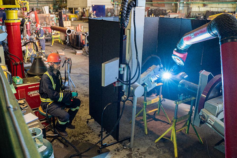 AI-powered vision system improves pipe welding automation