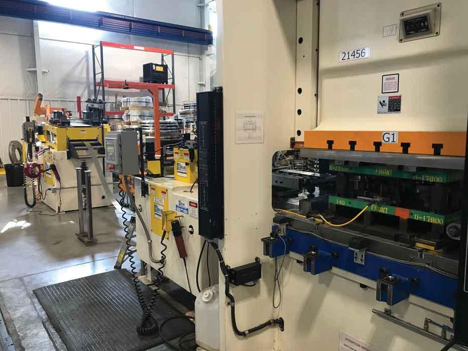 Automated press feed, material handling equipment