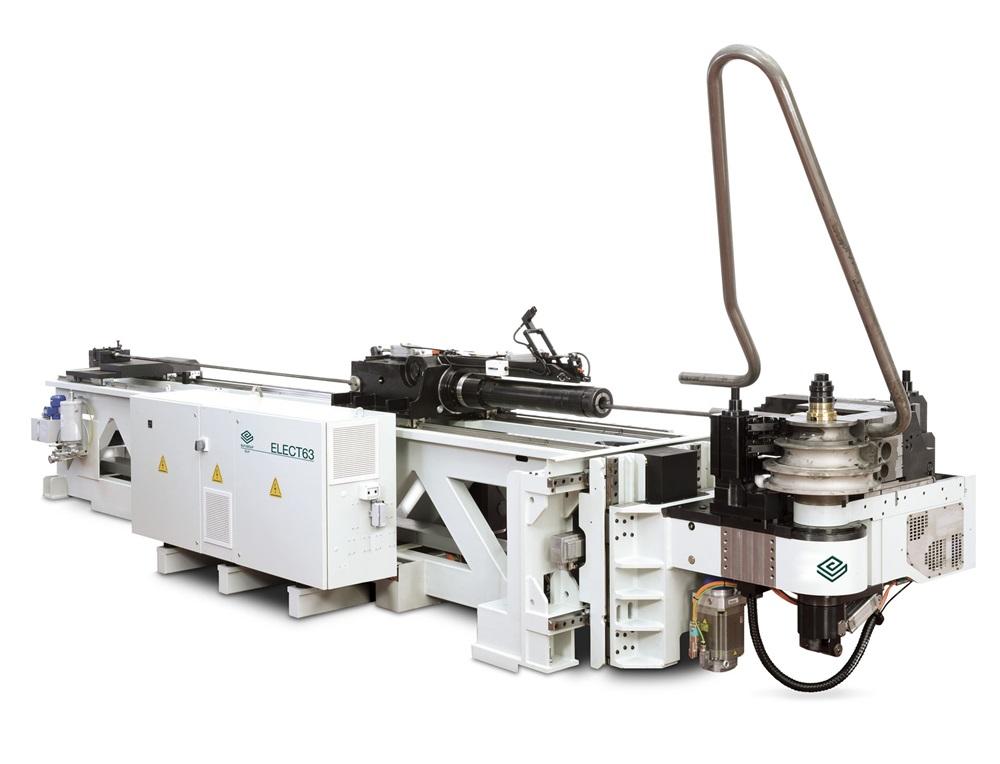 All-electric tube bender suitable for applications with tight part margins