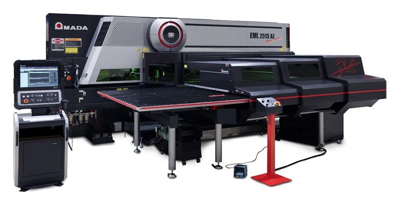  High-speed punch/fiber laser combination machine