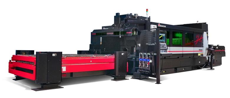 Amada’s ENSIS 3015 RI fiber laser offers high-speed processing of flat, shaped materials