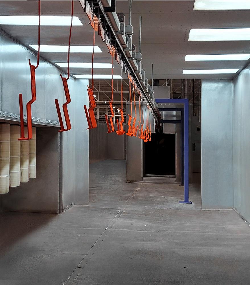 An overview of a powder coating line for fabricators