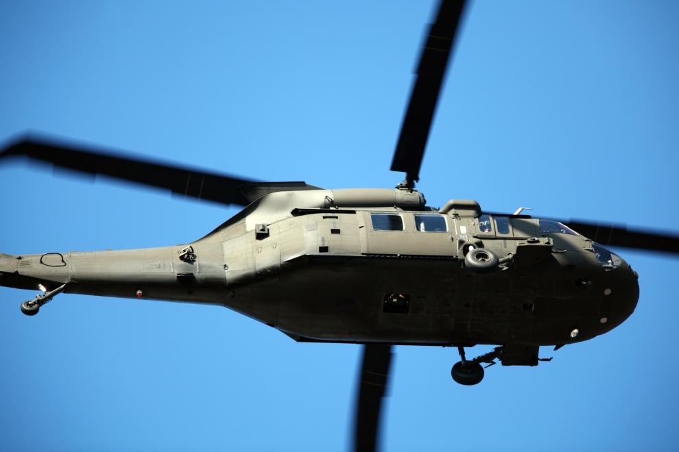 U.S. Army Blackhawk helicopter using additive manufactured parts