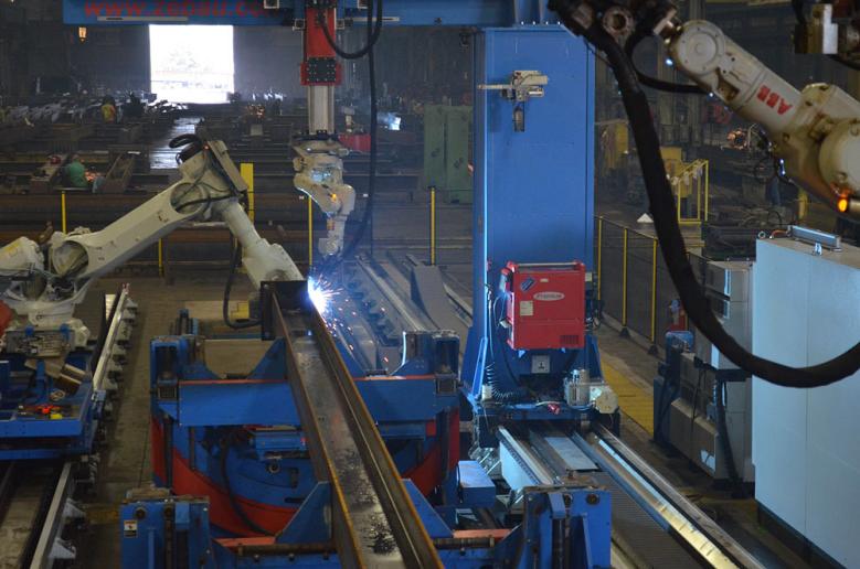 steel beam assembly line from Prospect Steel