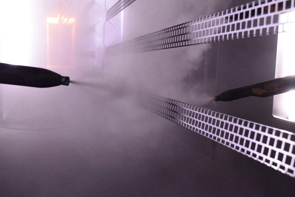 Automating powder coat system, adding IR curing accelerate productivity