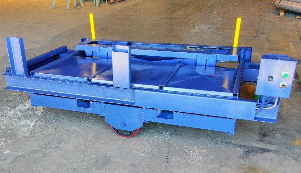 Bar stock loader works automatically