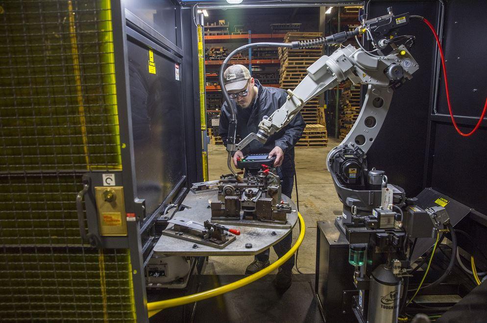 Automated technology in a welding cell