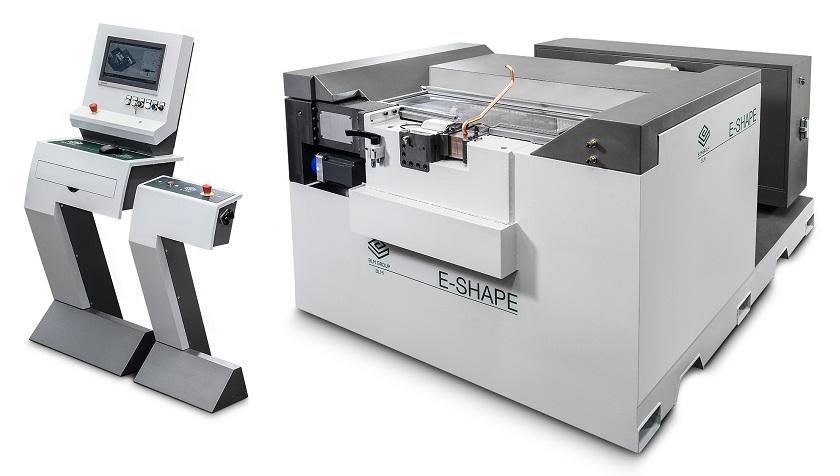 Compact, all-electric CNC tube end forming machine with a punch table