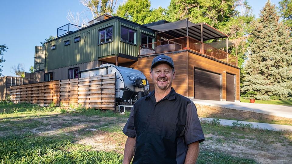 Building a shipping container home and business out of tragedy