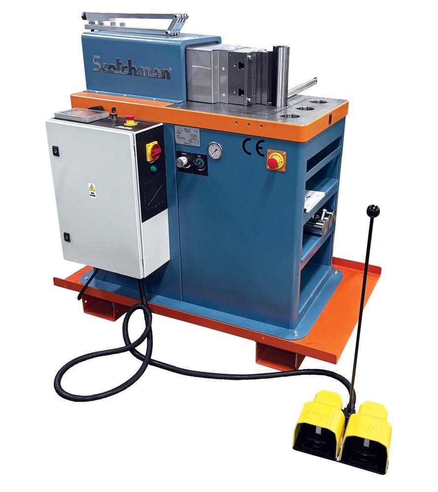 Compact horizontal bending and straightening press delivers 31 tons of ...
