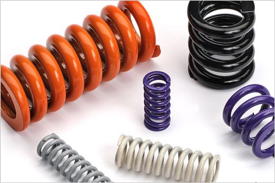 Compression die springs from Lee Spring feature closed, ground ends