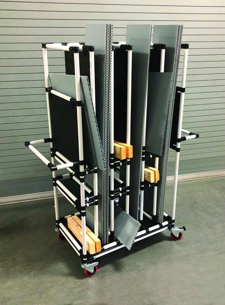 Creform cart moves sheet metal parts through to final assembly