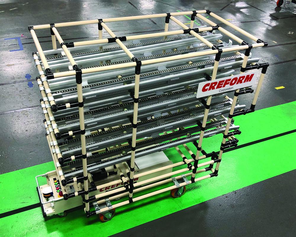 Creform’s model CA2A3800C BST AGV travels up to 50 MPM