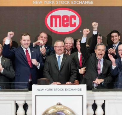 MEC CEO Bob Kamphuis rings opening bell at NYSE