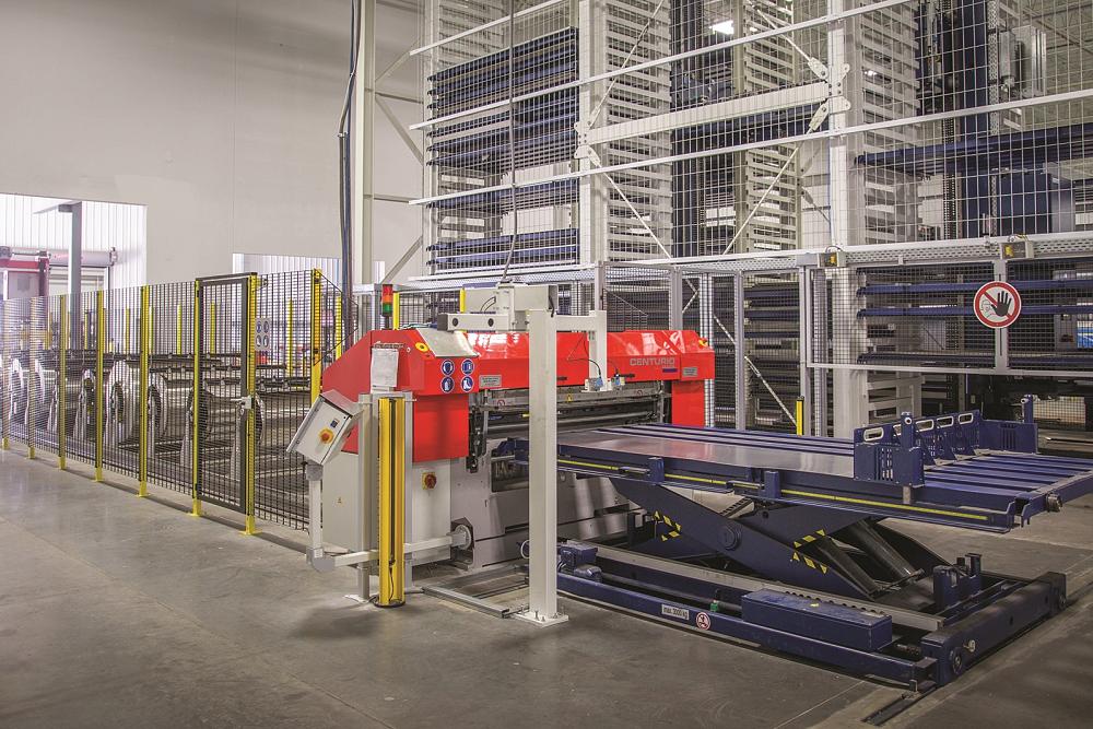 Stopa Material Rack Cutting costs automatically with automated material handling