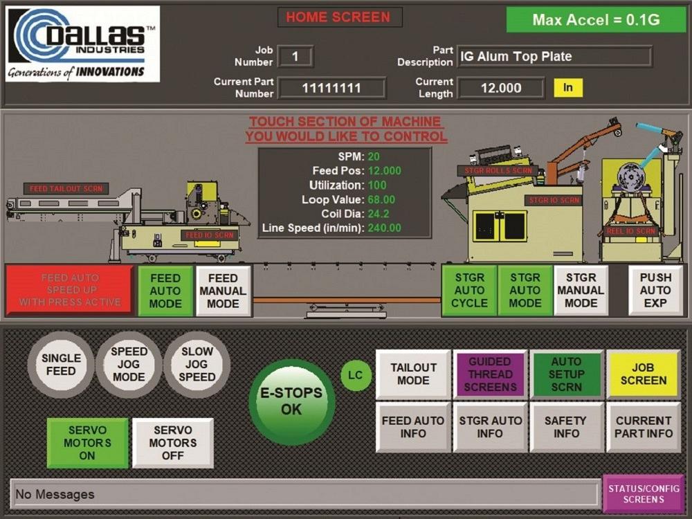 Dallas Industries’ graphical display provides HMI touch and diagnostic ...