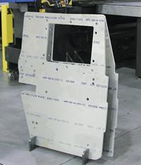 door for military vehicle made from aluminum