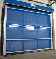 Door comes with replaceable panels in vinyl, mesh, clear PVC - TheFabricator.com