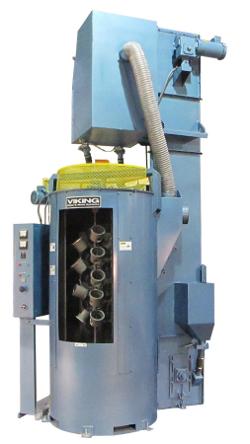 Dual-chamber part blasting machine allows loading while cleaning is in progress - TheFabricator.com