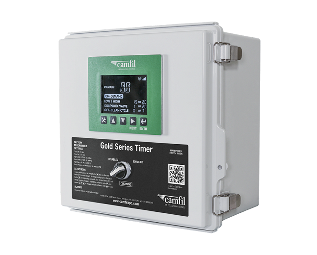 Dust collection controller enables pulse-on-demand cleaning