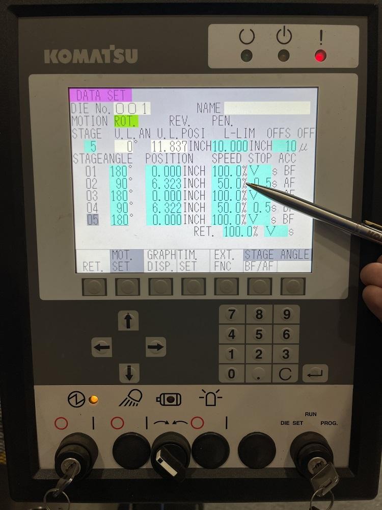 press control screen