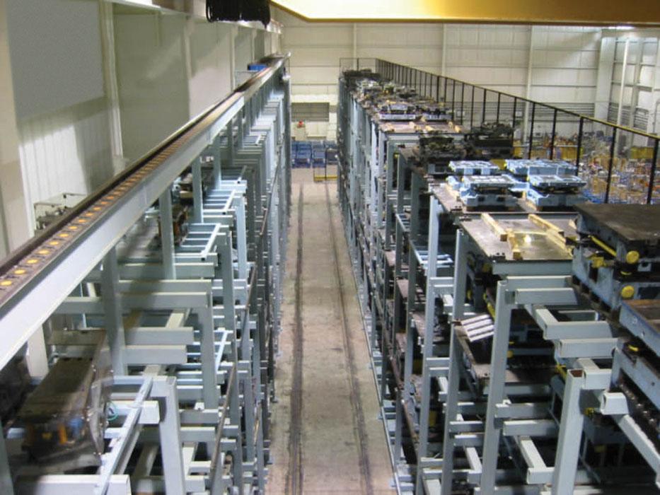 Efficient die handling saves space, time, cost