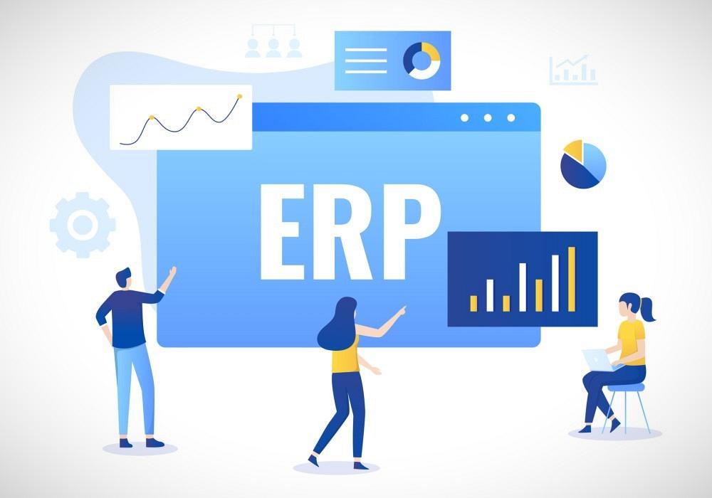 Illustration of ERP platform