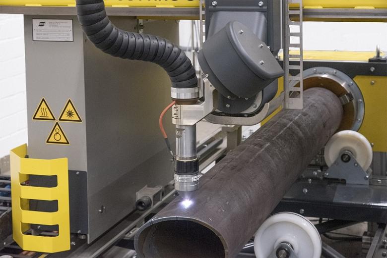 SmartPipe system for automated plasma or oxyfuel cutting of pipe 