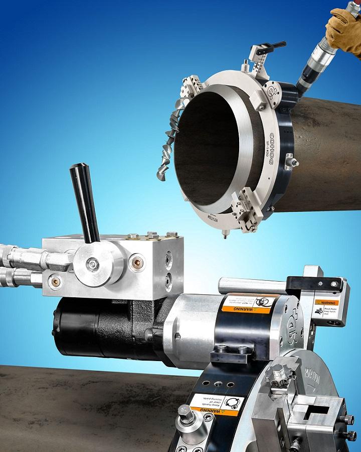 Esco’s COHOG split-frame pipe cutter now features hydraulic motor