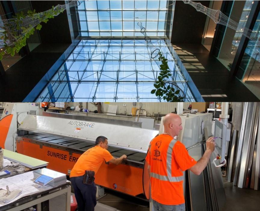 Facade-maker doubles output using folding technology