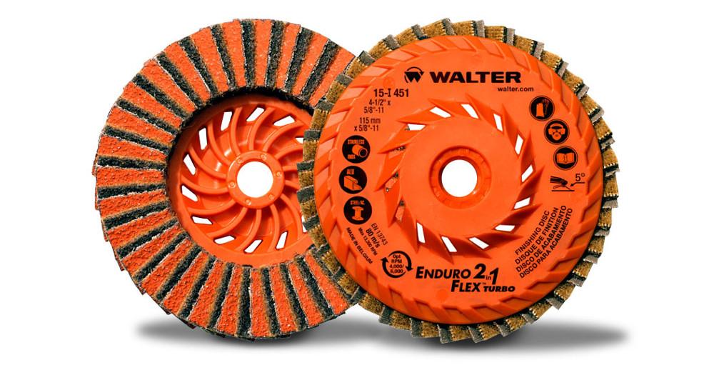 Walter Surface Technologies Two-in-ONE Turbo Finishing Drum Drum 4.5 X 4