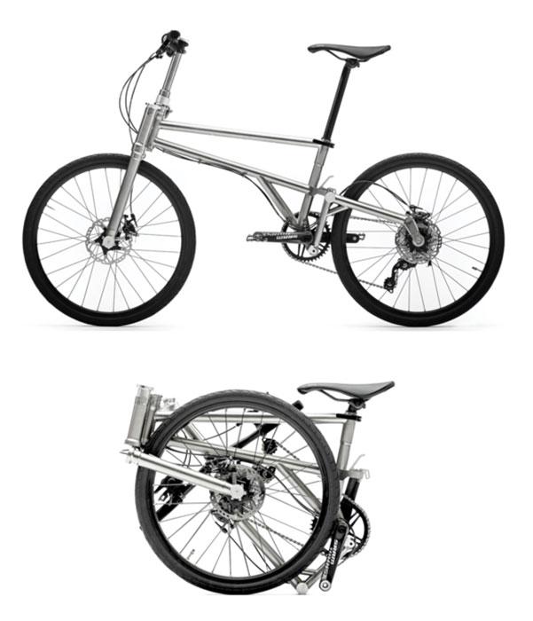 helix titanium folding bike