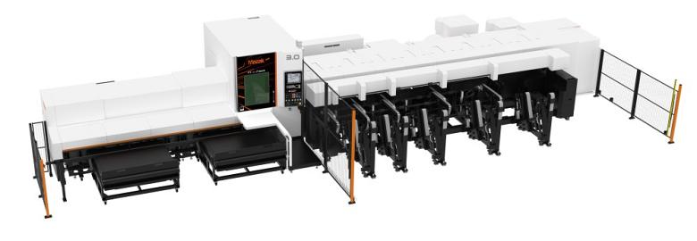 FT-150 Fiber laser cutting machine for processing small- to medium-diameter tubes