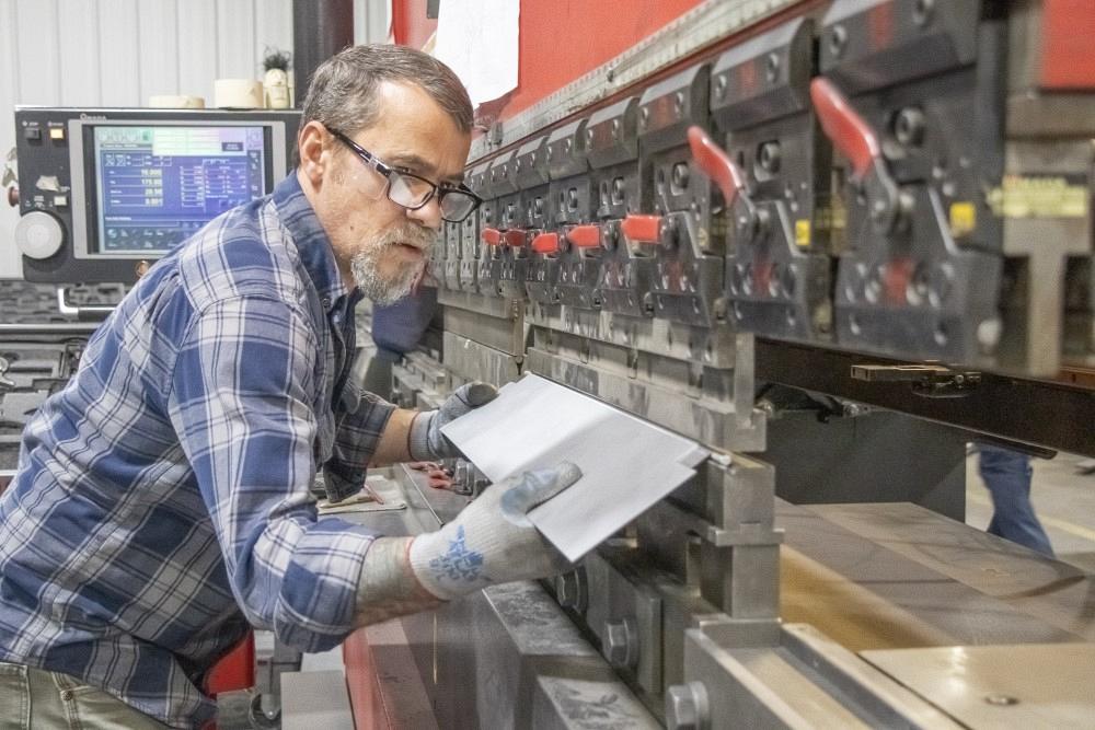 2020 FAB 40 member Prototek in its metal fabrication shop 