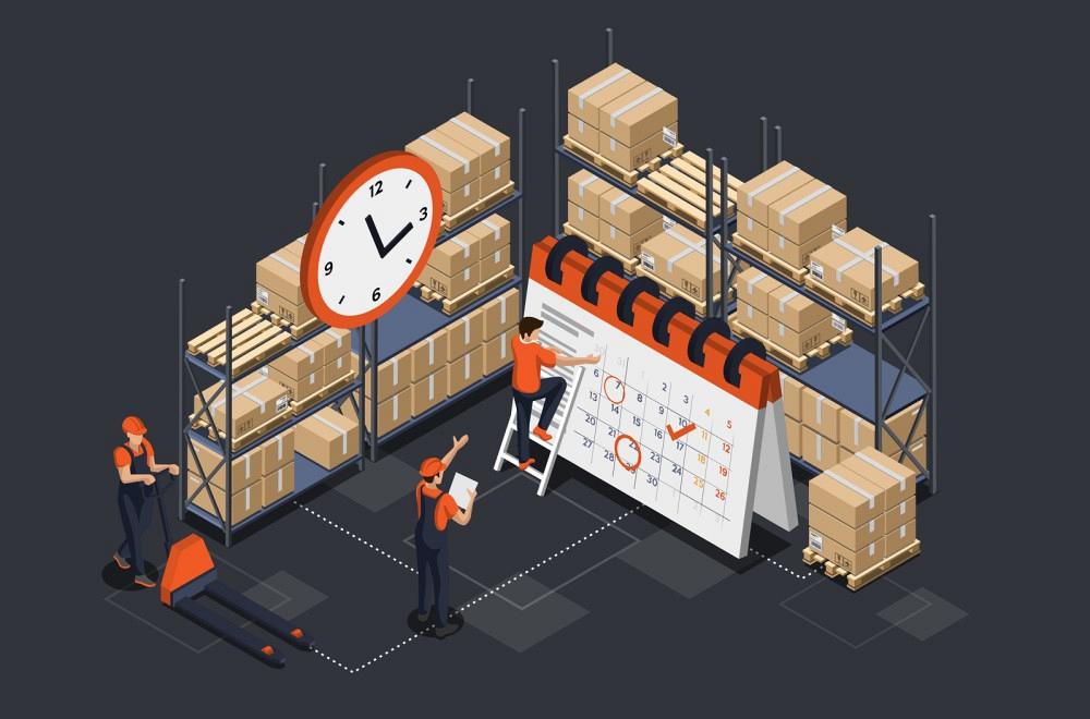 Manufacturing warehouse delivery process