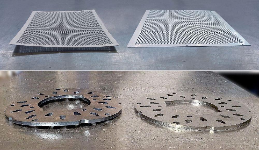 Leveling metal parts, sheet, and plate can help fabrication shops avoid  waste