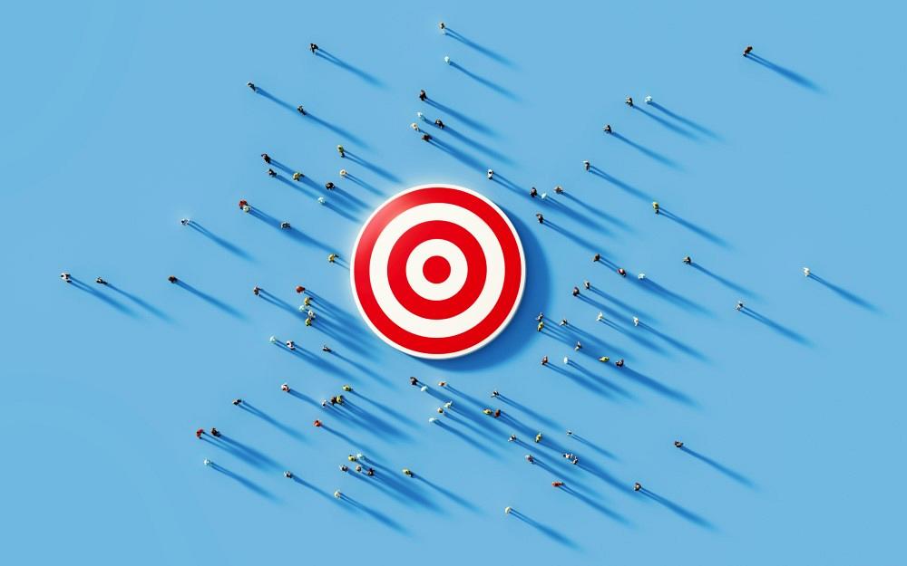 illustration of target marketing