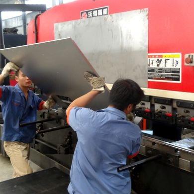 Bending large sheet on a press brake