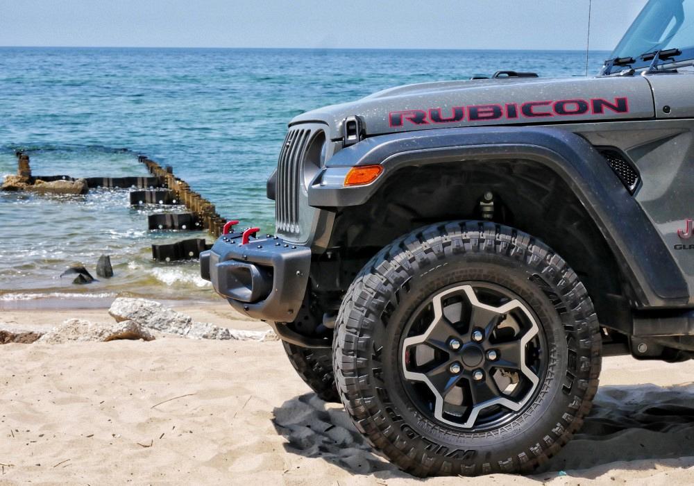 Jeep in the sand