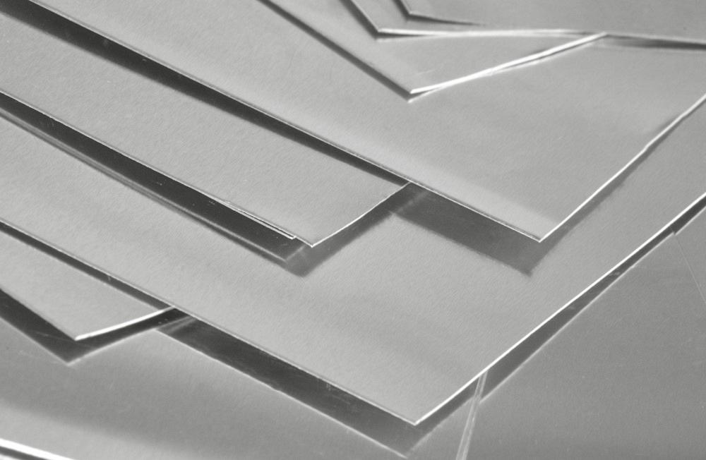 Heap of industrial aluminum metal