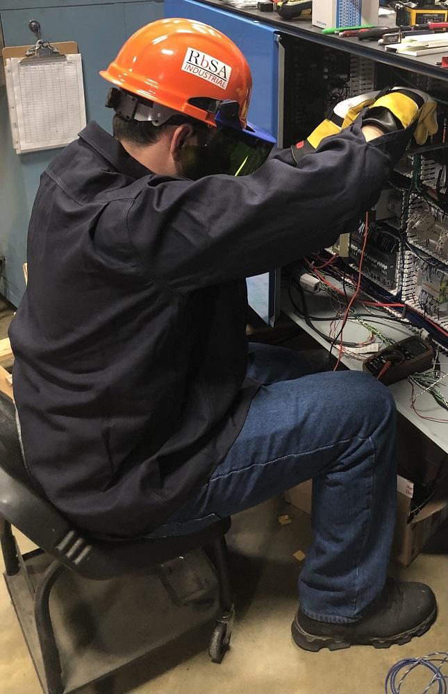mechanic working on a machine