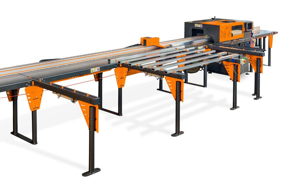 Infeed station added to automated saw