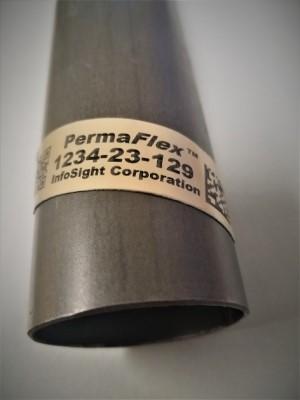 PermaFlex, a scratchproof metal identification tag